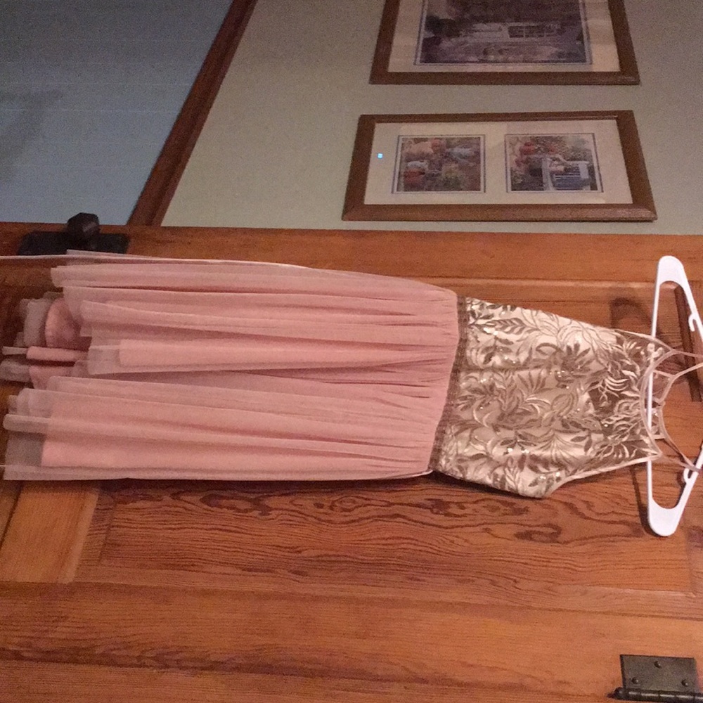 Rare edition champagne girls dress size 16